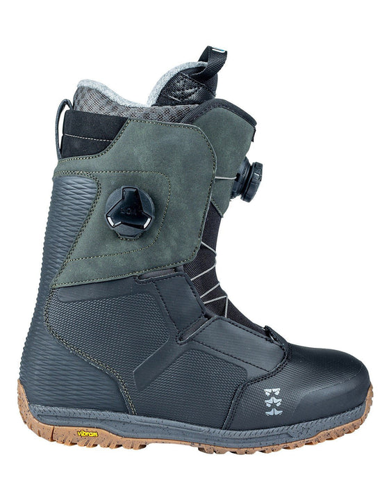 Rome Libertine Double Boa Snowboard Boots Men's Size 10 Black/Olive New 2024