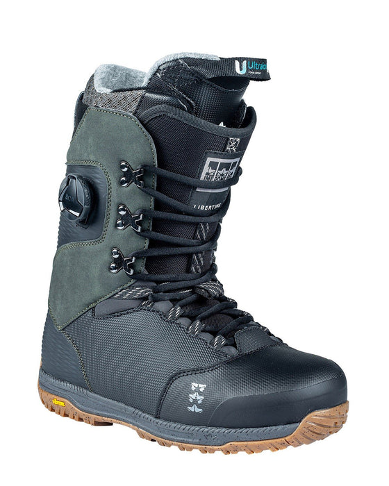 Rome Libertine Hybrid Boa Snowboard Boots Men's Size 12.5 Black/Olive New 2024