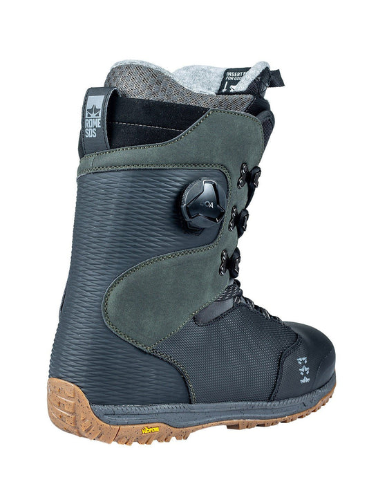 Rome Libertine Hybrid Boa Snowboard Boots Men's Size 11.5 Black/Olive New 2024