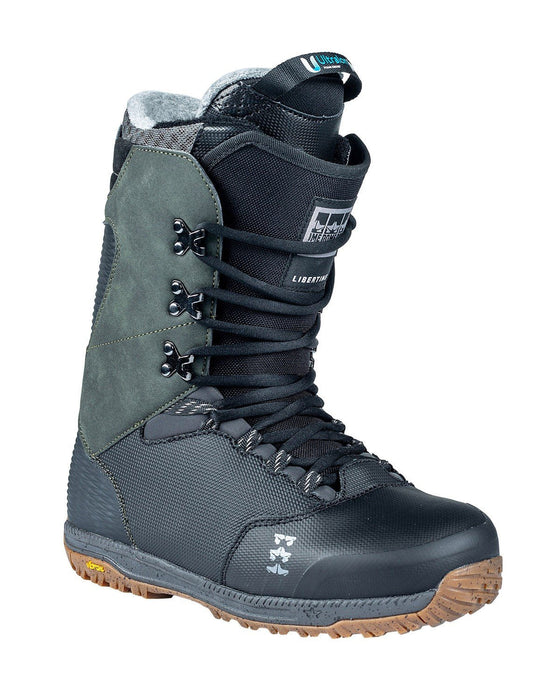 Rome Libertine Lace Snowboard Boots Men's Size 9 Black/Olive New 2024