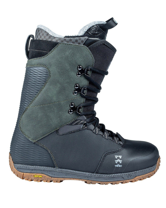 Rome Libertine Lace Snowboard Boots Men's Size 10 Black/Olive New 2024