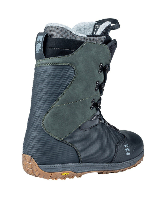 Rome Libertine Lace Snowboard Boots Men's Size 9 Black/Olive New 2024