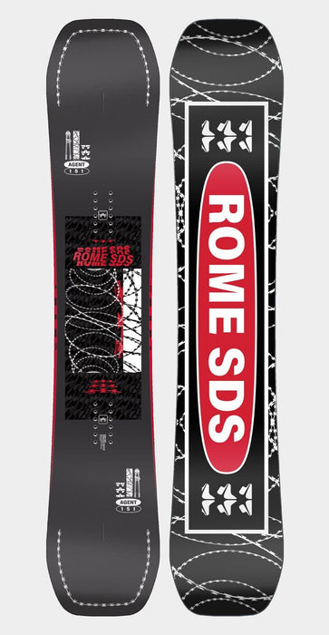 Rome SDS Agent Men's Snowboard, Size 151 cm True Twin, New 2024