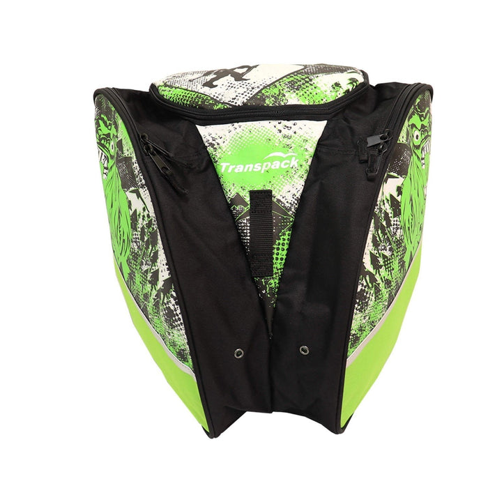 Transpack Edge Jr. Kids Ski / Snowboard Boot and Gear Bag Backpack 33L Lime Yeti