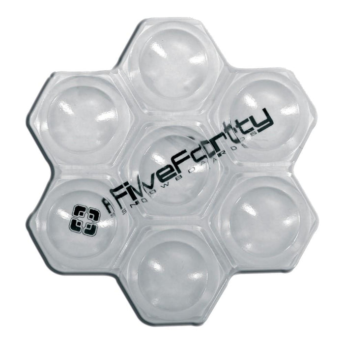 FiveForty 540 Honeycomb Honey Snowboard Stomp Pad, Transparent Clear, 5" x 4.5"