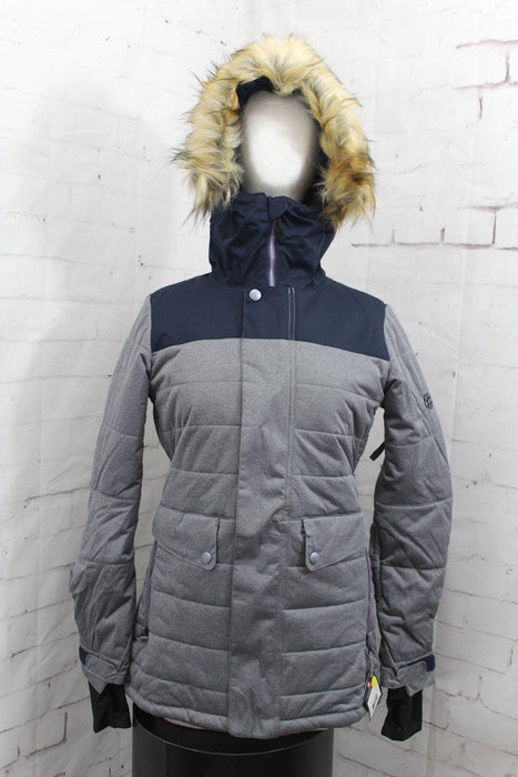 686 Authentic Runway Snowboard Jacket Womens Small Charcoal