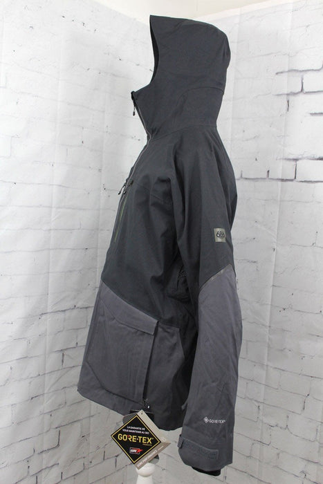 686 GLCR Stretch GoreTex Smarty 3in1 Snowboard Jacket Men's Large Black
