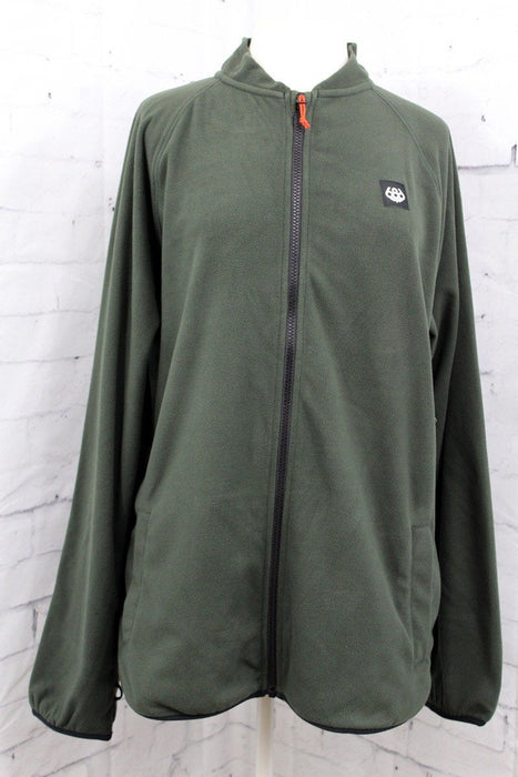 686 Civil Fleece Jacket Men's Large, Dark Green
