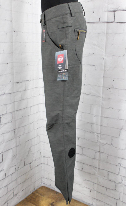 686 Crystal Snowboard Shell Pants, Women's Small, Charcoal Heather Gray
