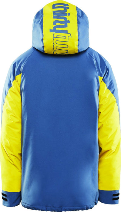 Thirtytwo Lashed Insulated Snowboard Jacket Men's Large Blue / Yellow X Stevens