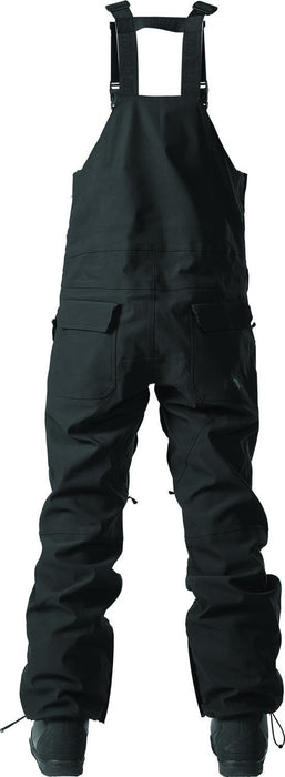 Thirtytwo Basement Bib Shell Snowboard Pants, Mens XXL 2XL, Solid Black New