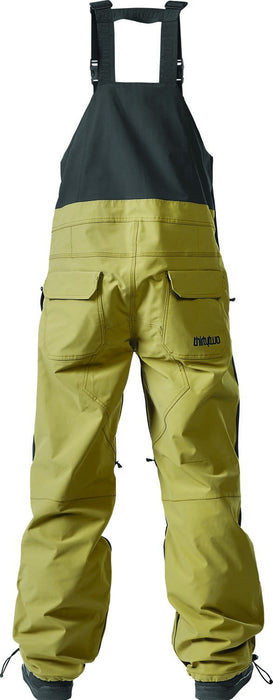 Thirtytwo Basement Bib Shell Snowboard Pants, Mens Large, Black / Tan New