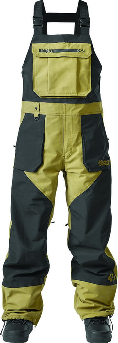 Thirtytwo Basement Bib Shell Snowboard Pants, Mens Large, Black / Tan New
