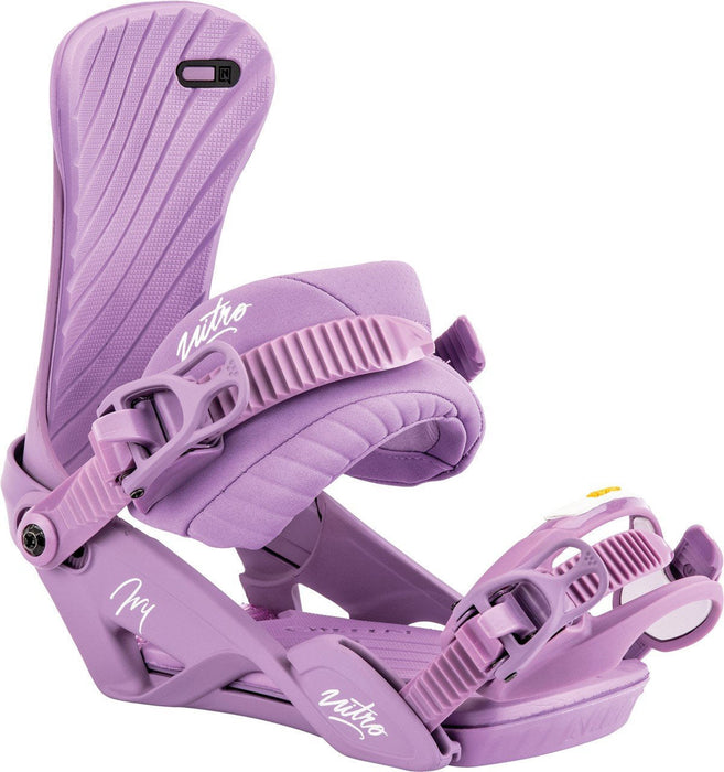 Nitro Ivy Snowboard Bindings Women's Small/Medium (US 5.5-10.5) Lavender 2023