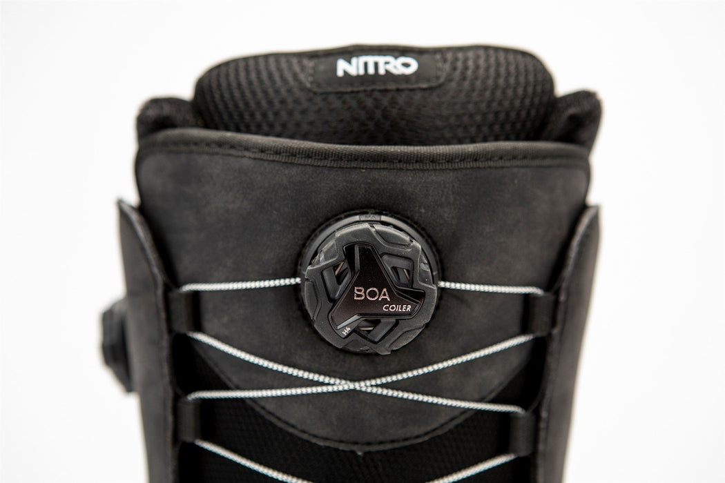 nitro chase boa snowboard boots Nitro Chase Dual Boa Snowboard Boots, US Men's 11.5, Black New 2024 — Boarderline Insanity