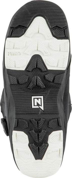 Nitro Club Dual Boa Snowboard Boots, US Men's 9.5, Black/White New