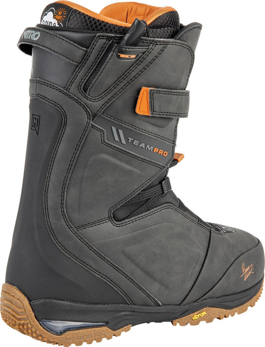 Nitro Team Pro MK TLS Snowboard Boots, US Men's Size 12.5, Black New 2024