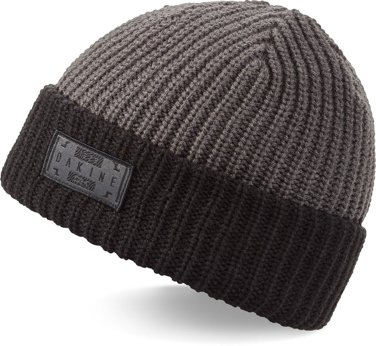 Dakine Albert Acrylic Rib Knit Cuff Beanie Unisex Black / Shadow New