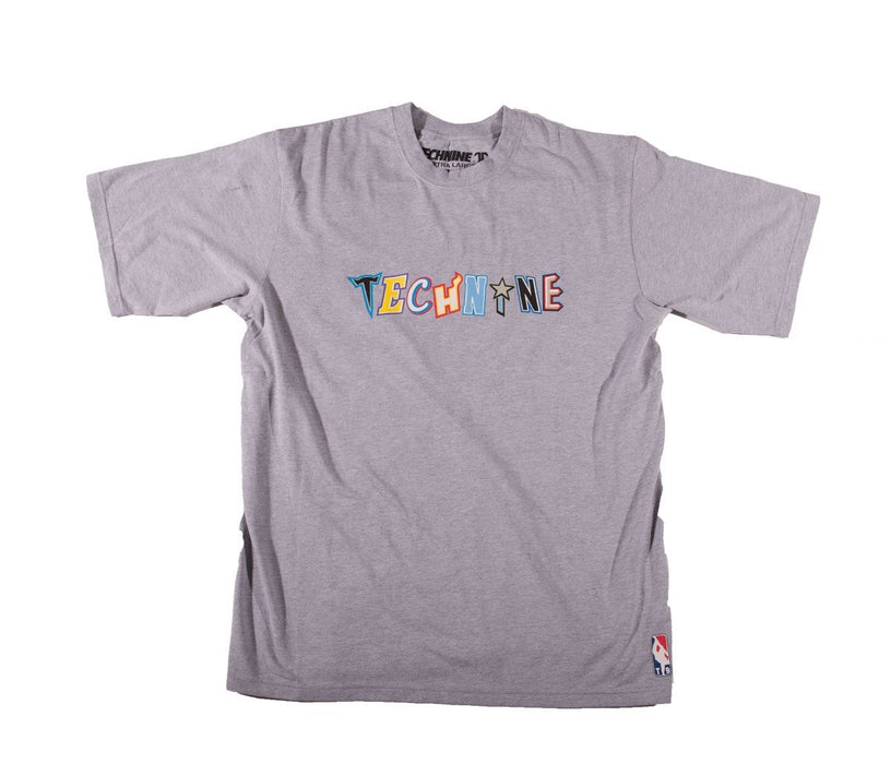 Technine Mens All Star Short Sleeve T-Shirt XL Athletic Gray New
