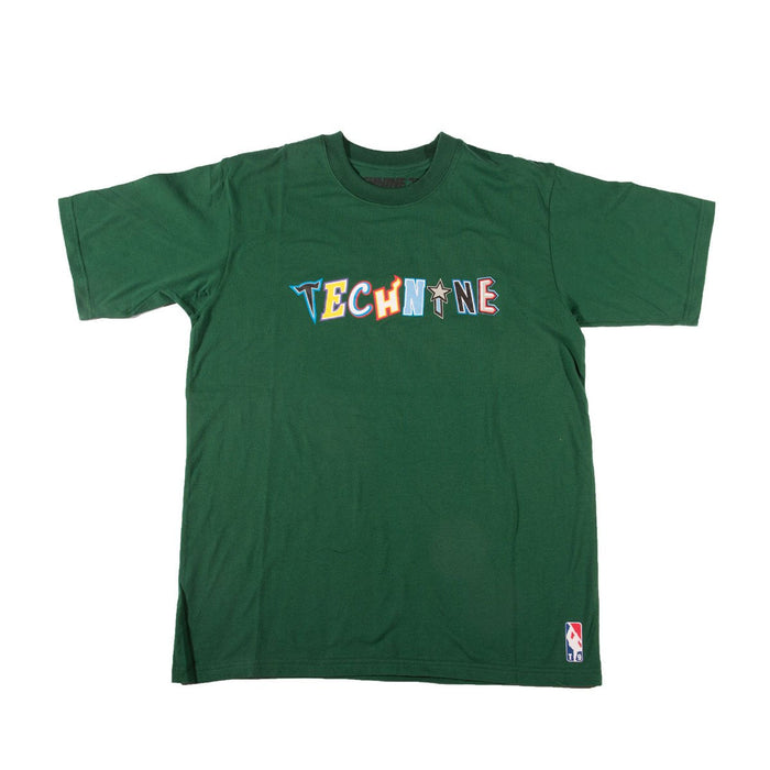Technine All Star Short Sleeve T-Shirt Mens Size Small Green New