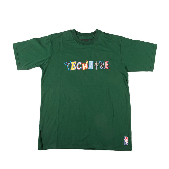 Technine All Star Short Sleeve T-Shirt Mens Size Medium Green New