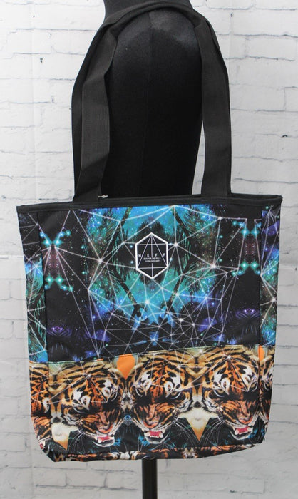 Neff Astro Tote 20L Shoulder Bag Tigers Print Black New