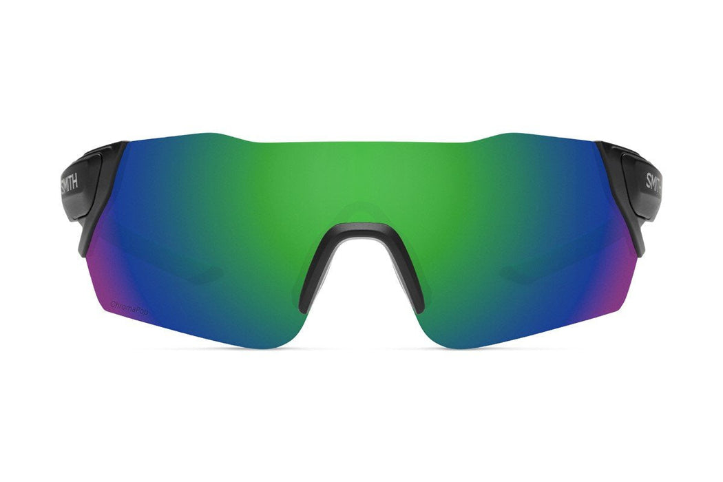 Smith Attack MAG Sunglasses Matte Black Reactor ChromaPop Sun Green Mirror Lens