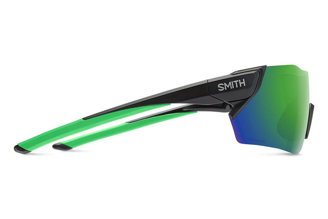 Smith Attack MAG Sunglasses Matte Black Reactor ChromaPop Sun Green Mirror Lens