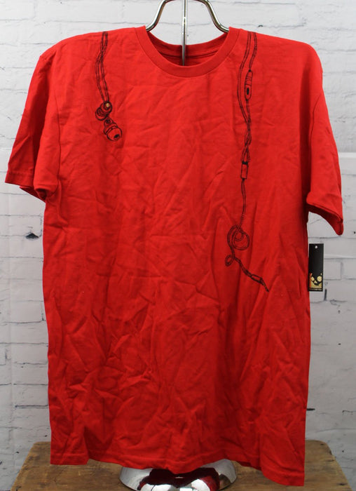 Skullcandy Audio T-Shirt Short Sleeve Mens Medium Red With Black Graphic New