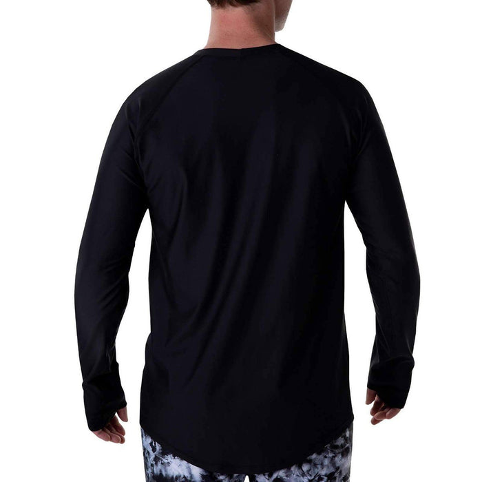 BlackStrap Men's Skyliner Crew Top Base Layer L/S Shirt Large Solid Black New
