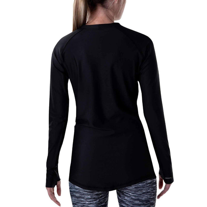 BlackStrap Women's Pinnacle Crew Top Base Layer L/S Shirt Small Solid Black New
