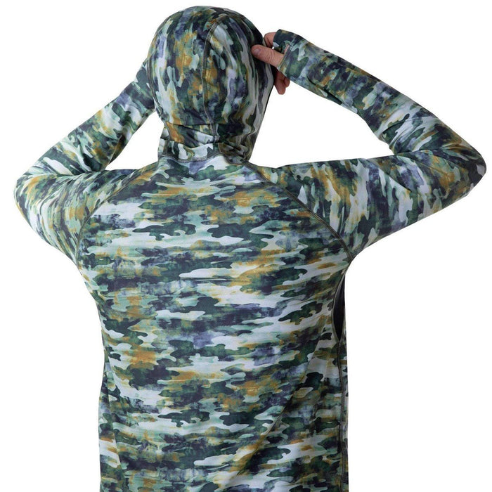 BlackStrap Men's Summit Hooded Base Layer Top L/S Shirt Large Fatigue New