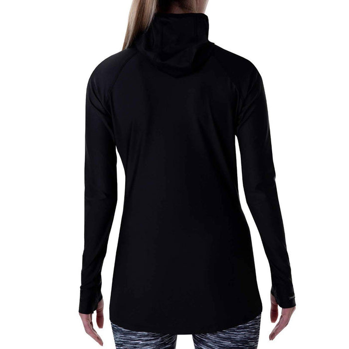 BlackStrap Women's Cloudchaser Hooded Base Layer Top L/S Shirt Small Solid Black