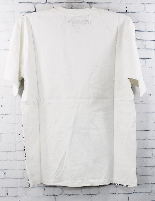 Technine Mens Bandana Short Sleeve T-Shirt Medium White New