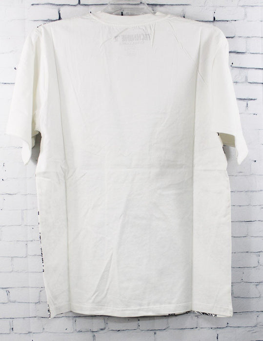 Technine Mens Bandana Short Sleeve T-Shirt Small White New