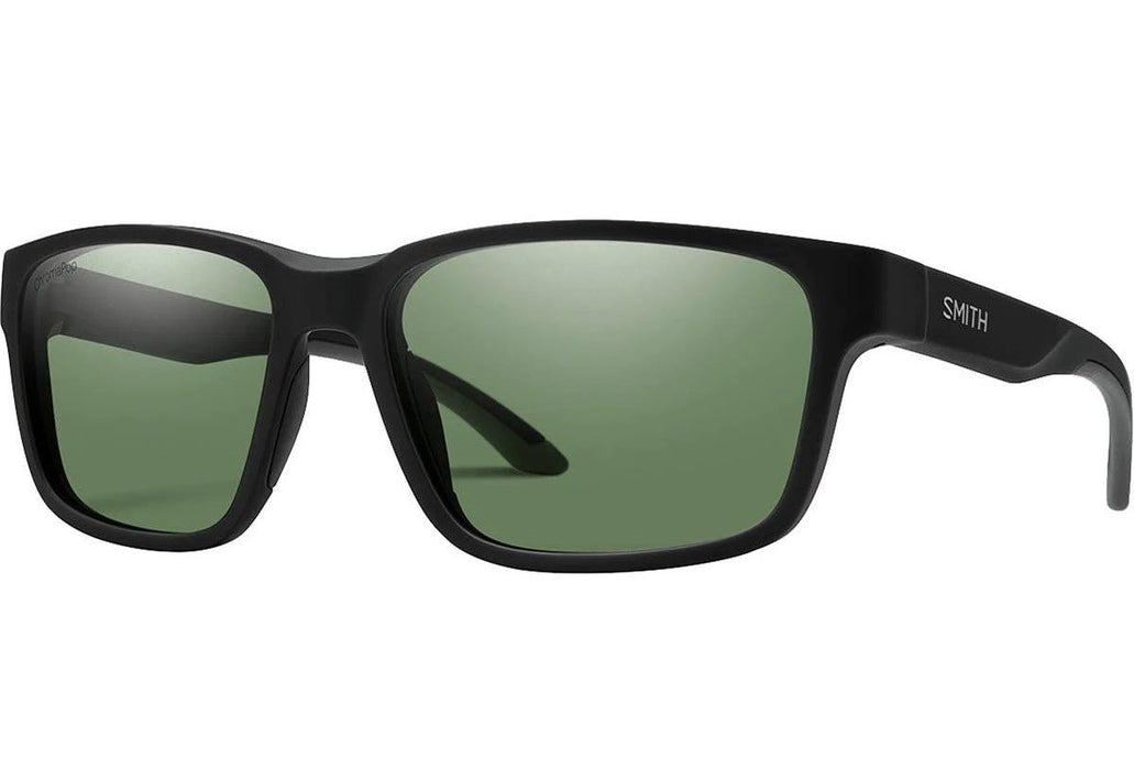 Smith Basecamp Sunglasses Matte Black Frame, Polarized Gray Green Lens New