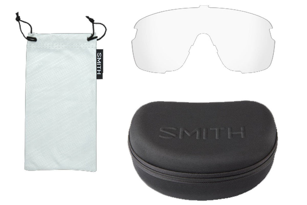 Smith Bobcat Sunglasses Black Frame, Chromapop Red Mirror Lens + Bonus Lens New