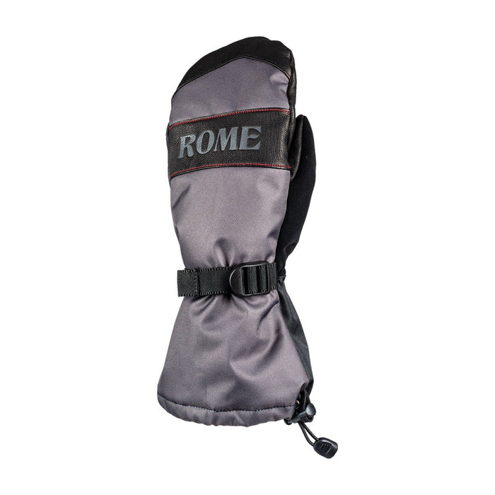 Rome Bronson Over Cuff Snowboard Mitts, Men's Large, Black Grey New