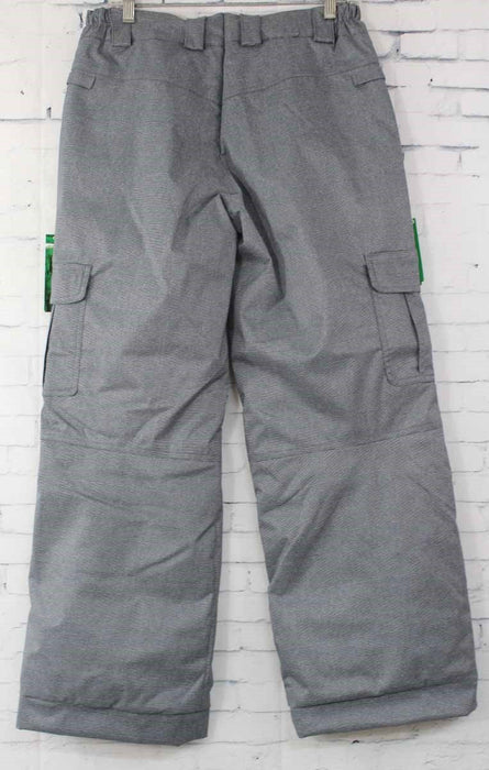 686 Boys Youth Mannual Ridge Insulated Snowboard Pants Large Gunmetal Check