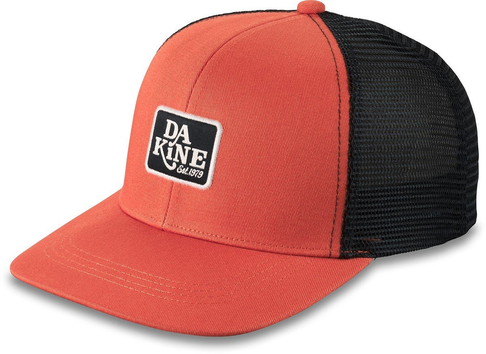 Dakine Classic Logo Trucker Snapback Hat, Men's Sun Flare Orange Black New
