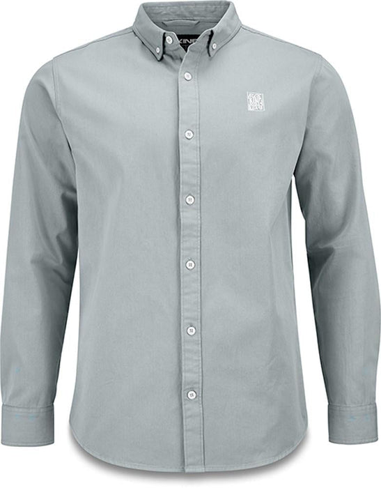 Dakine Men's Corey Woven Cotton Twill Button Down L/S Shirt Large Lead Blue New