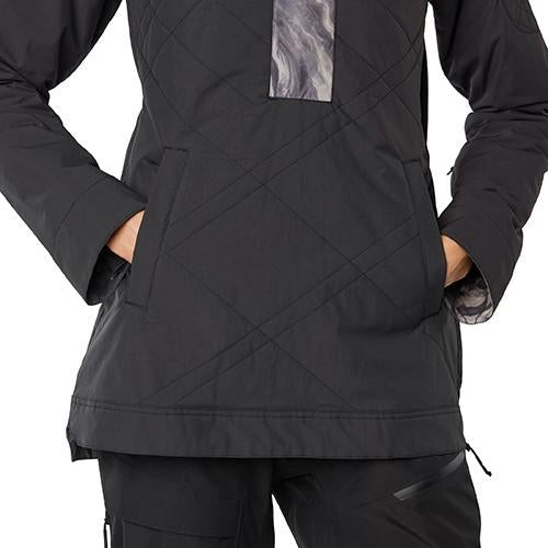 Dakine Cypress Anorak Snowboard Jacket, Women's Medium, Black / Tempest New