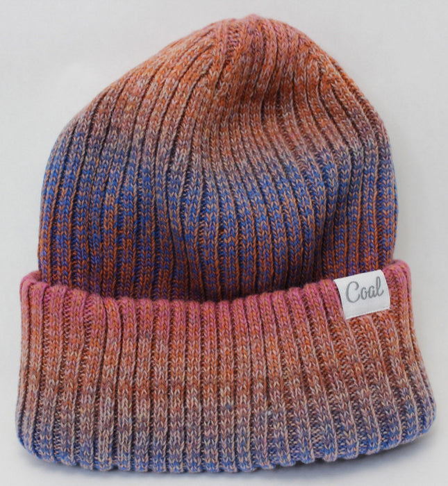 Coal The Cassey Knit Cuff Beanie Deep Pink Multicolor OSFM No Two Alike New
