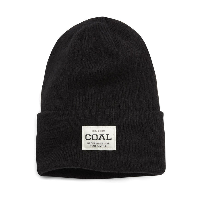 Coal The Uniform Knit Cuff Beanie Solid Black Unisex OSFM New