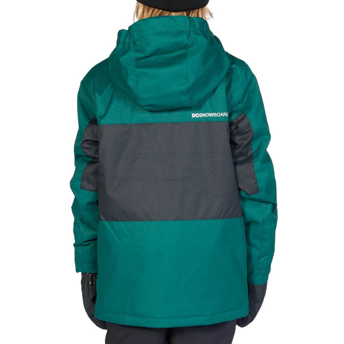 DC Defy Snowboard Jacket, Boys Youth Medium (12), Botanical Garden Green