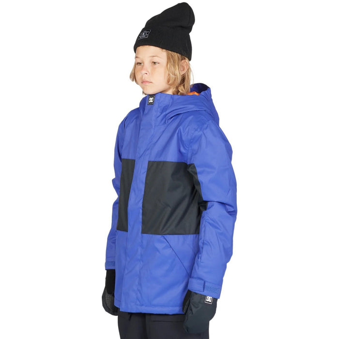 DC Defy Snowboard Jacket, Boys Youth Medium (12), Royal Blue