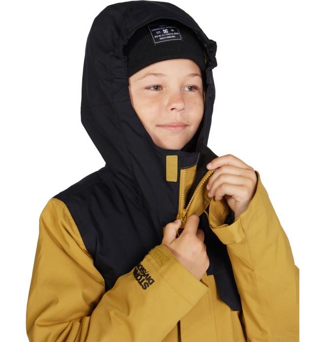 DC Haven Youth 45K Snowboard Jacket, Boy's Medium (12), Bronze Mist