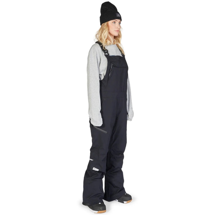 DC Monarch 45K Bib Snowboard Pants, Womens Size Medium, Black New