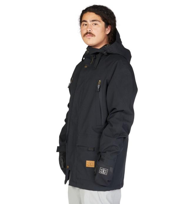 DC Stealth Parka Snowboard Jacket Men's Medium Black