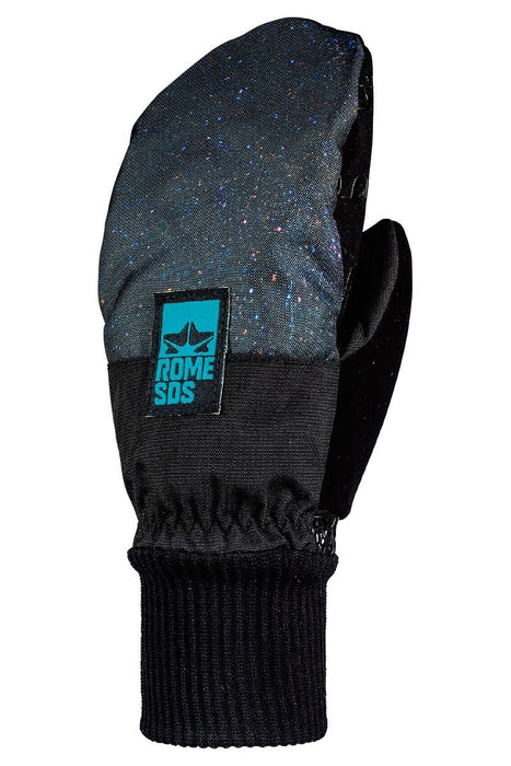 Rome Daily Snowboard Mitts, Women's Large, Cosmic Black New